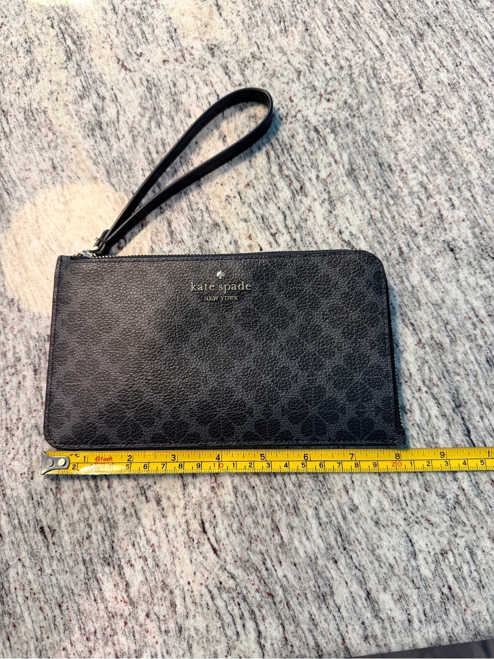kate spade Black Wristlet with Logo